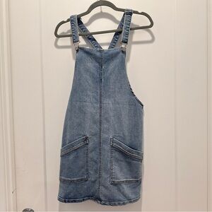 Vintage Y2K Denim Jumper Dress Size Small